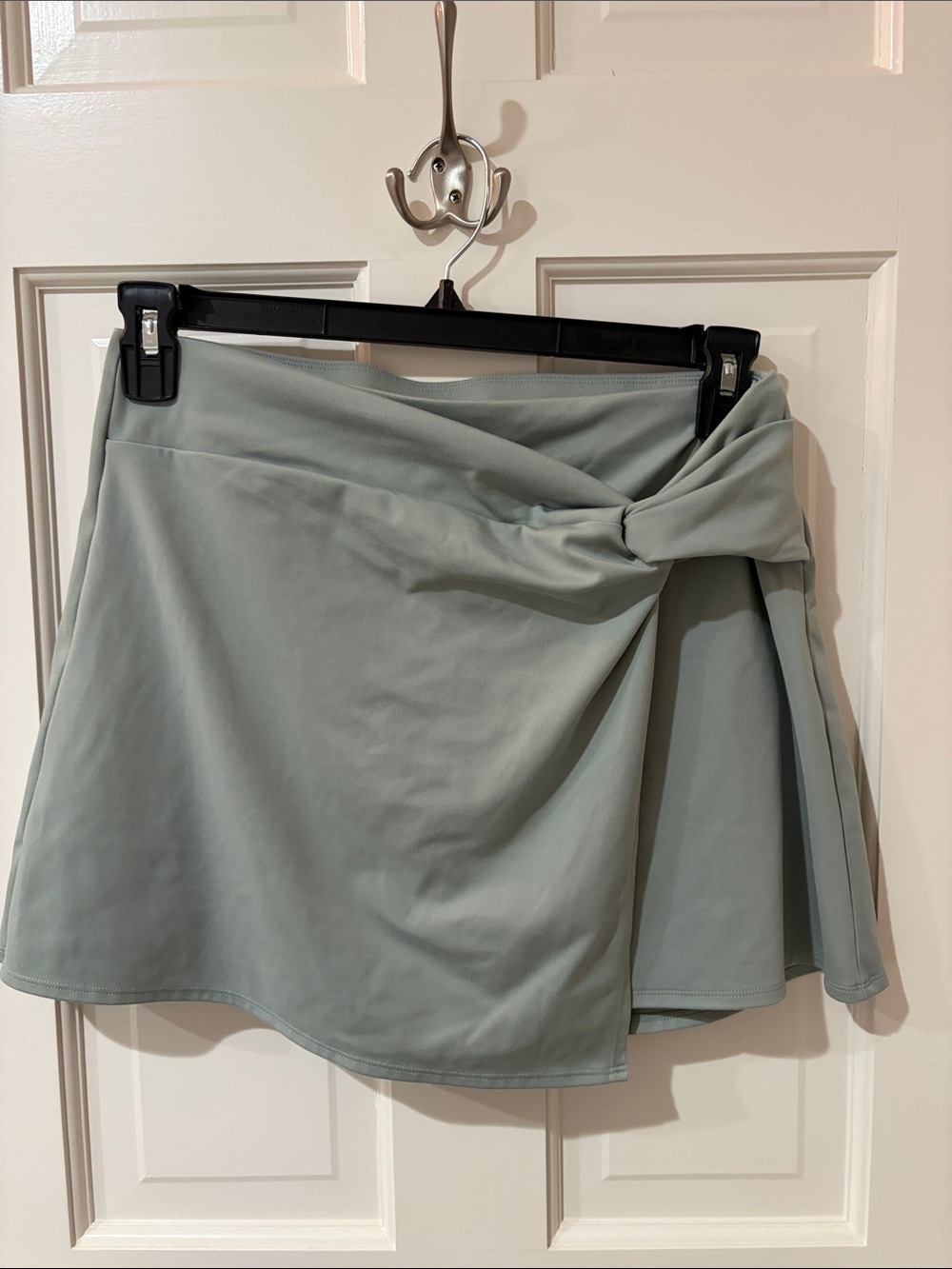 All in Motion Sage Green Twist-Front Skirt
